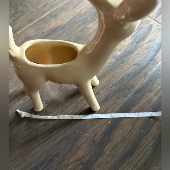 Vintage Deer Creamware Planter - Picture 2 of 8